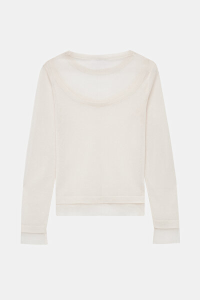 ECRU BASIC / ROUND NECKLINE TRICOT 5