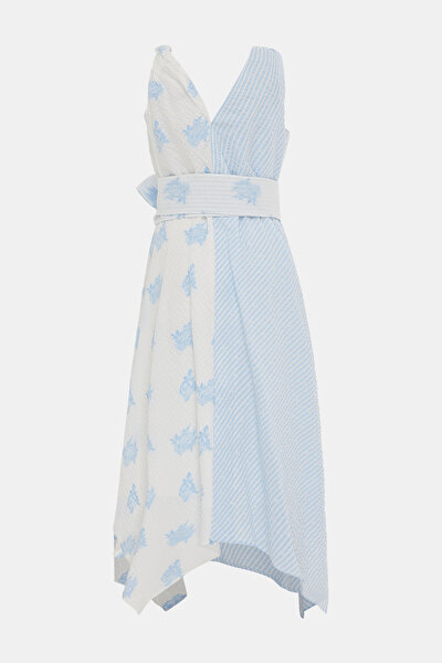 BLUE SLEEVELESS DRESS 9