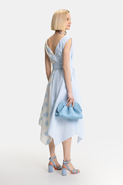 BLUE SLEEVELESS DRESS 3