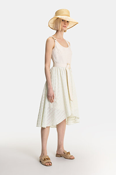 GREEN SLEEVELESS DRESS 5