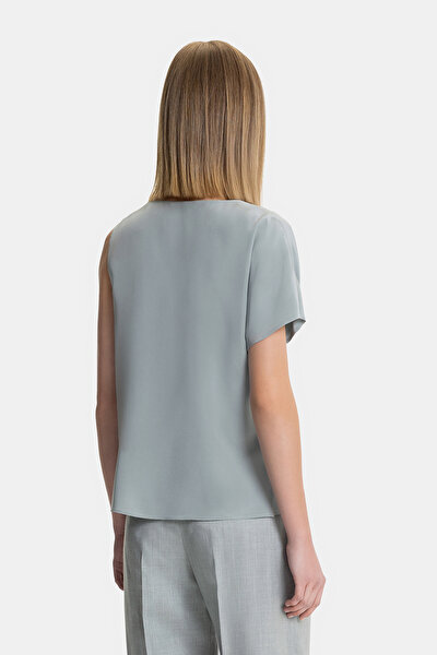 MINT V NECK SHORT SLEEVE BLOUSE 3