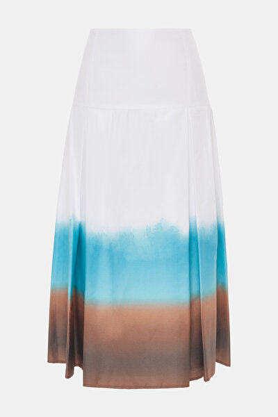 BROWN DEGRADE DESIGN SKIRT 5