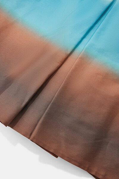 BROWN DEGRADE DESIGN SKIRT 8