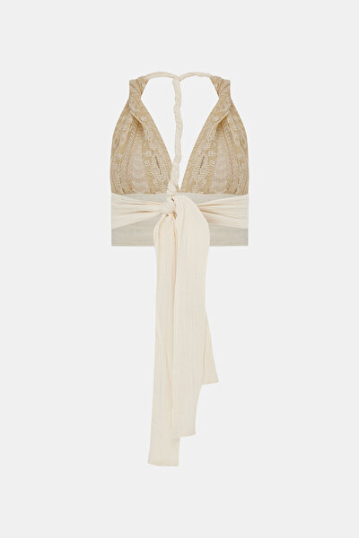 ECRU HALTER BLOUSE 9