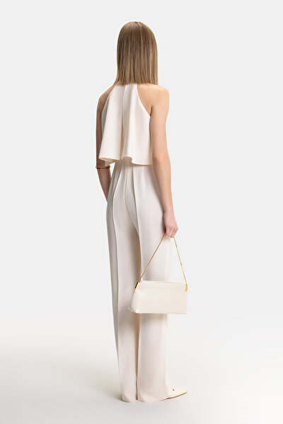 ECRU HALTER SLEEVELESS JUMPSUIT 3