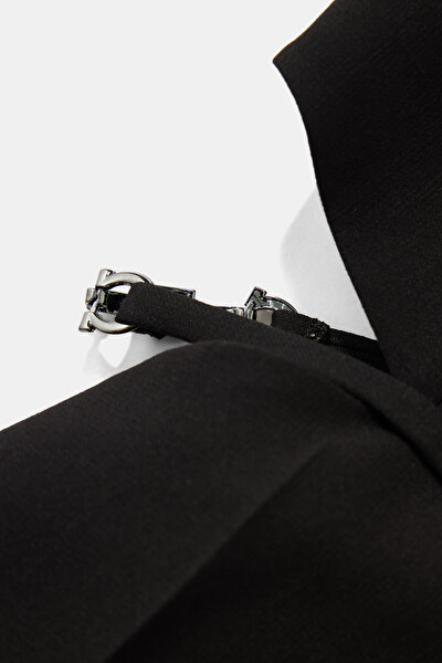 BLACK SQUARE SLEEVELESS SUSPENDER JUMPSUIT 4