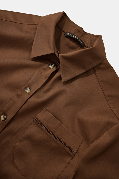 BROWN SHORT SLEEVE SHIRT 3