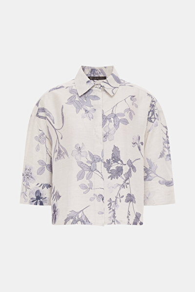 BLUE 3/4 SLEEVES SHIRT 8