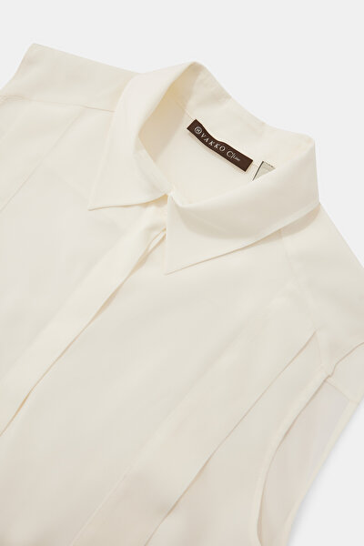 BEIGE SLEEVELESS SHIRT 3