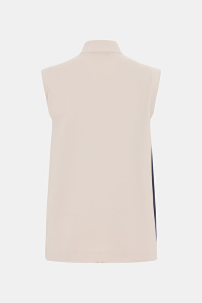 BEIGE SLEEVELESS SHIRT 8