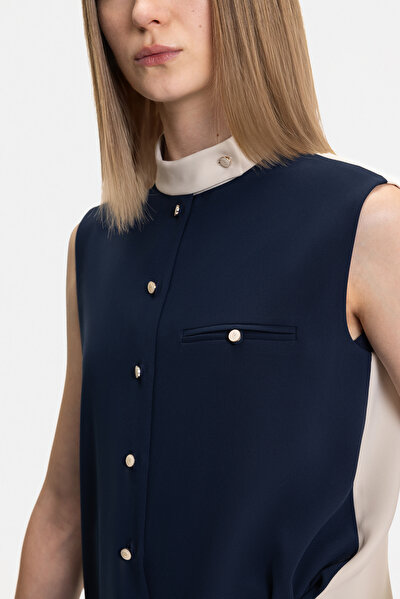 BEIGE SLEEVELESS SHIRT 3