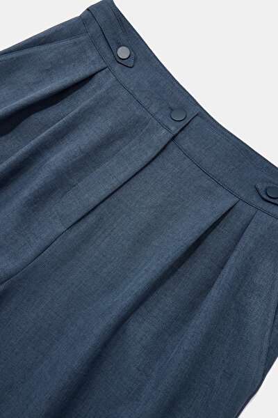 BLUE WIDE LEG TROUSERS 3