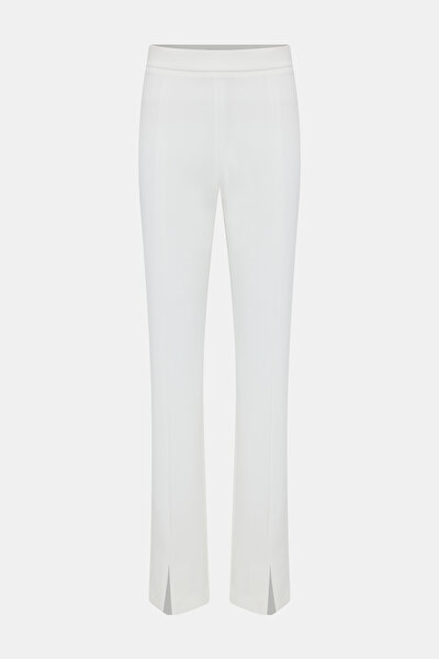 ECRU SKINNY LEG TROUSERS 4