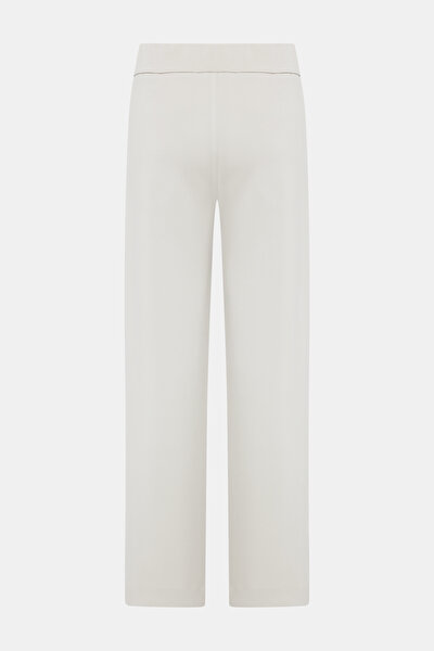 ECRU STRAIGHT CUT SPORTS TROUSERS 5