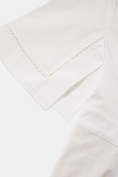 WHITE SHORT SLEEVE BELOW THE KNEE DRESS 4