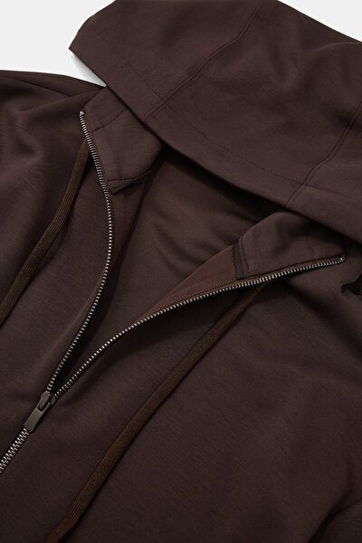 BROWN HOODIE SWEATSHIRT 3