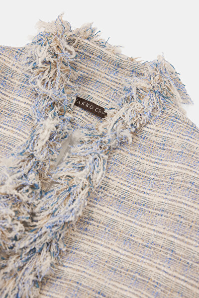 ECRU UPRIGHT COLLAR JACKET 8