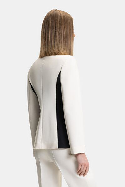 BLACK MANDARIN COLLAR JACKET 3