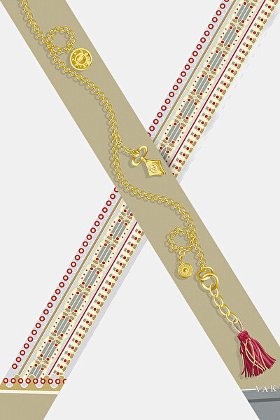 SILVER OBJECT DESIGN TWILL FOULARD 3