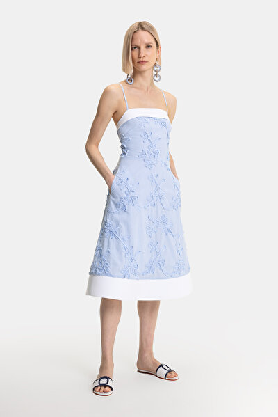 MULTICOLOR SLEEVELESS MIDI DRESS 5