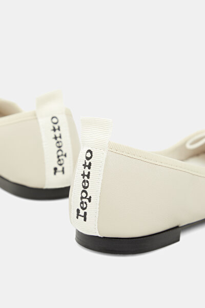 LIGHT CREAM FLAT SHOES 5