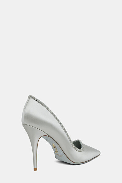 SILVER SATIN SHOES 3