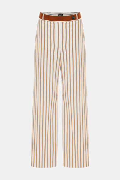 MULTICOLOR STRIPED WIDE LEG TROUSERS 5