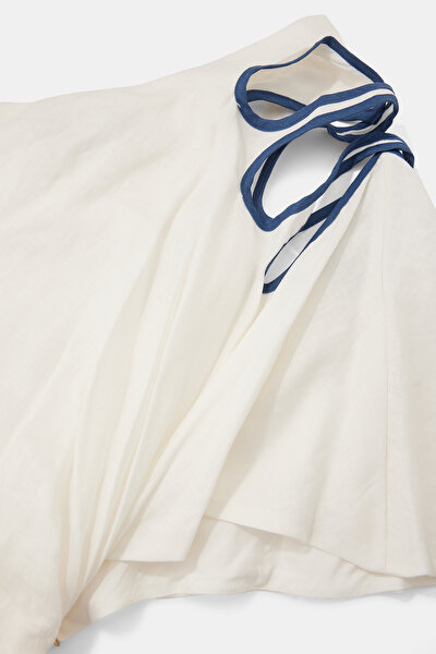 NAVY BLUE DESIGN FILLED MAXI DRESS 3