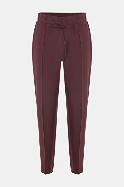 MAROON SKINNY LEG TROUSERS 4