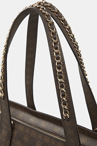 BEIGE MONOGRAM BAG 5