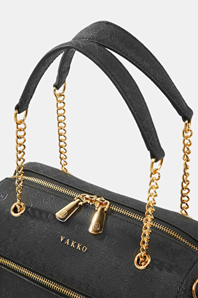 BLACK MONOGRAM BAG 5