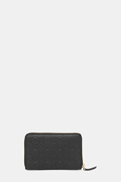 BLACK MONOGRAM LEATHER WALLET 3