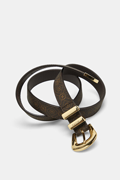 BEIGE MONOGRAM BELT 3