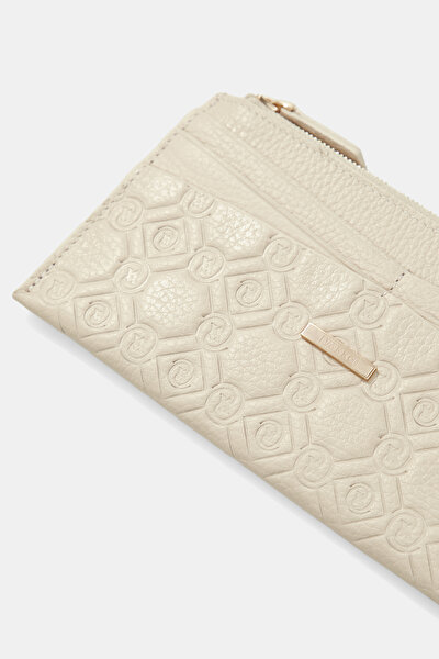 ECRU MONOGRAM LEATHER WALLET 4