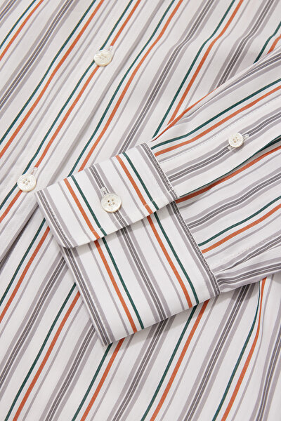 ORANGE STRIPED SHIRT 4
