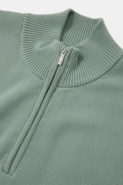 LIGHT GREEN 1/2 TURTLENECK TRICOT 3