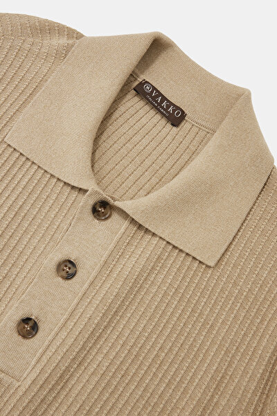 CAMEL POLO NECK TRICOT 3