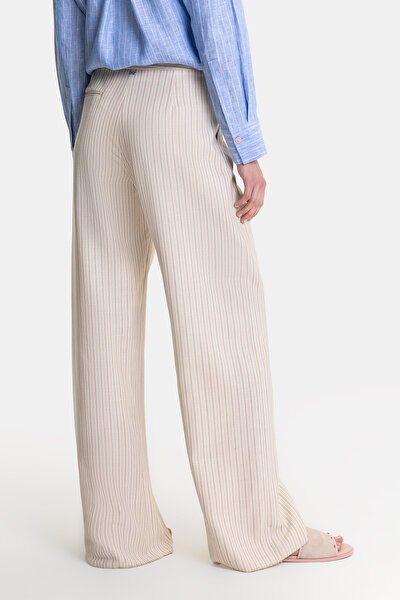 MULTICOLOR STRIPED WIDE LEG TROUSERS 3