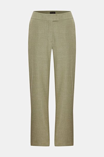 KHAKI STRAIGHT CUT TROUSERS 4