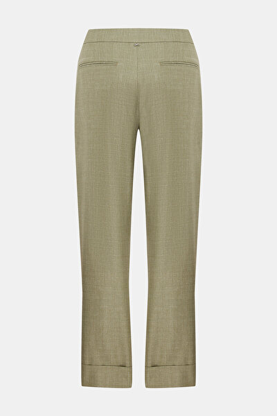 KHAKI STRAIGHT CUT TROUSERS 5