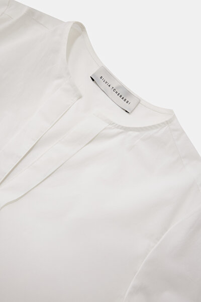 WHİTE 3/4 SLEEVES BLOUSE 3
