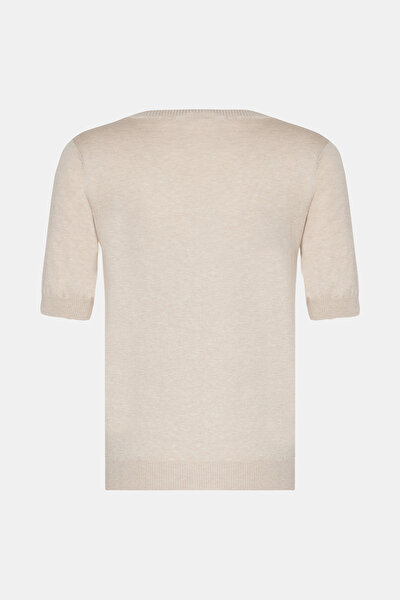 BEIGE BASIC / ROUND NECKLINE TRICOT 5