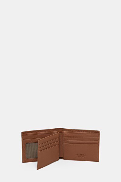 TAN MONOGRAM LEATHER WALLET 4