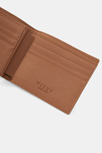 TAN MONOGRAM LEATHER WALLET 5