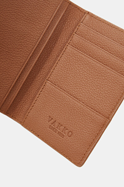 TAN MONOGRAM LEATHER WALLET 4