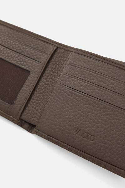 BROWN MONOGRAM LEATHER WALLET 4