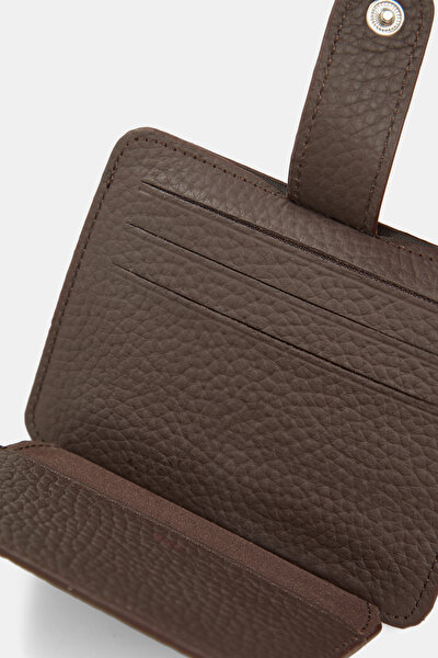 BROWN MONOGRAM LEATHER WALLET 5
