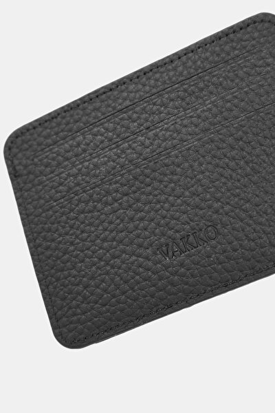 BLACK MONOGRAM LEATHER WALLET 4