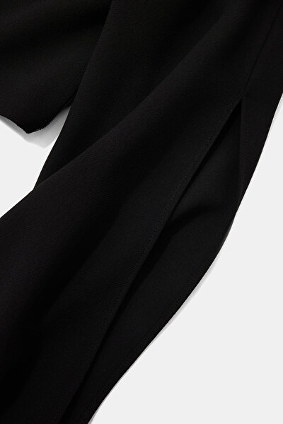 BLACK BASIC / ROUND NECKLINE LONG SLEEVE BLOUSE 4