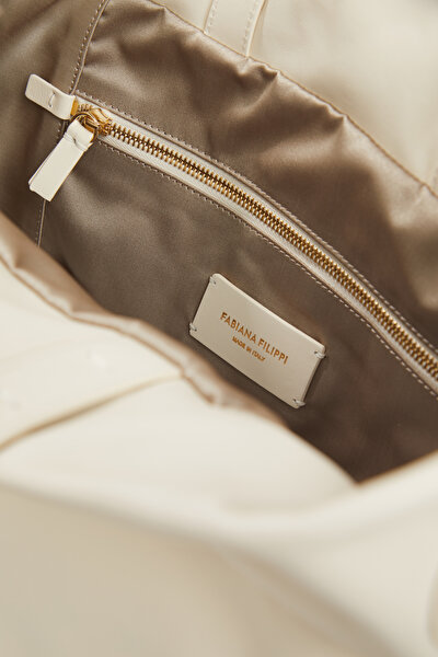 ECRU LEATHER BAG 5